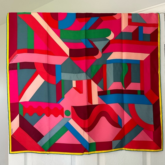 Hermes Carré 90 “Perspective Cavalière” silk scarf - Picture 2 of 12